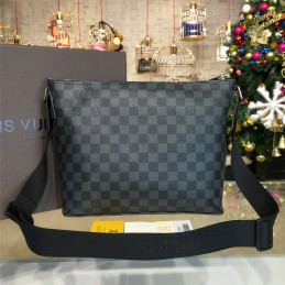 Replica Louis Vuitton Black Damier Graphite Mick PM