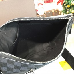 Replica Louis Vuitton Black Damier Graphite Mick PM