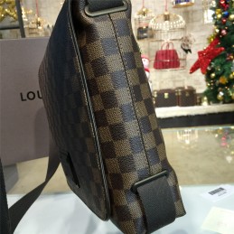 Replica Louis Vuitton Brown Damier Ebene Front Plaque Brooklyn MM