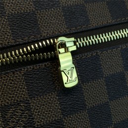 Replica Louis Vuitton Brown Damier Ebene Front Plaque Brooklyn MM