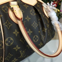 Replica Louis Vuitton Brown Monogram Beige Trim Tivoli PM