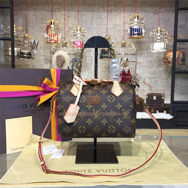 Replica Louis Vuitton Brown Monogram Multicolor Handle Speedy 20