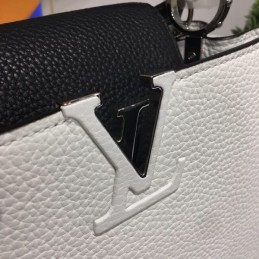 Replica Louis Vuitton White Textured Capucines BB