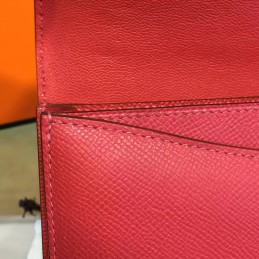 Replica Hermes Rouge Pink Constance 24 Gold Hardware Bag