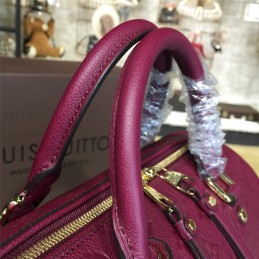 Replica Louis Vuitton Burgundy Embossed Monogram Speedy 30