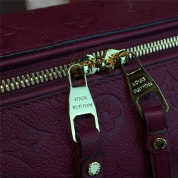 Replica Louis Vuitton Burgundy Embossed Monogram Speedy 30