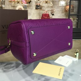 Replica Louis Vuitton Purple Embossed Monogram Speedy 30