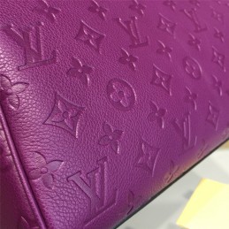 Replica Louis Vuitton Purple Embossed Monogram Speedy 30