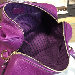 Replica Louis Vuitton Purple Embossed Monogram Speedy 30