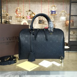 Replica Louis Vuitton Black Embossed Monogram Speedy 30