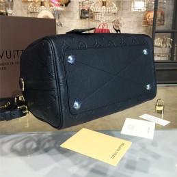 Replica Louis Vuitton Black Embossed Monogram Speedy 30