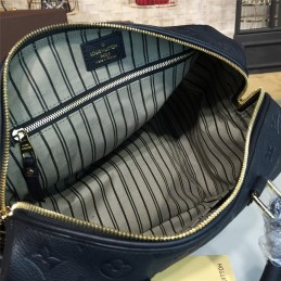 Replica Louis Vuitton Black Embossed Monogram Speedy 30