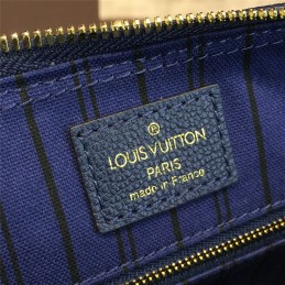 Replica Louis Vuitton Navy Embossed Monogram Speedy 25