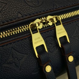 Replica Louis Vuitton Navy Embossed Monogram Speedy 30