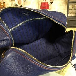 Replica Louis Vuitton Navy Embossed Monogram Speedy 30