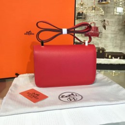 Replica Hermes Rouge Pink Constance 24 Gold Hardware Bag
