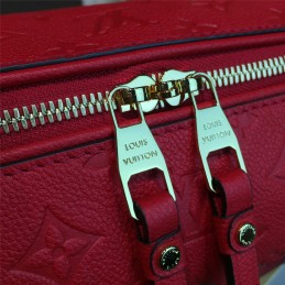 Replica Louis Vuitton Bright Red Embossed Monogram Speedy 25
