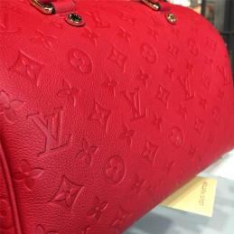 Replica Louis Vuitton Red Embossed Monogram Speedy 30