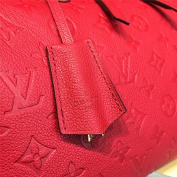 Replica Louis Vuitton Red Embossed Monogram Speedy 30