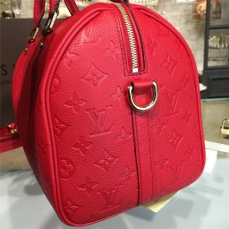 Replica Louis Vuitton Red Embossed Monogram Speedy 30