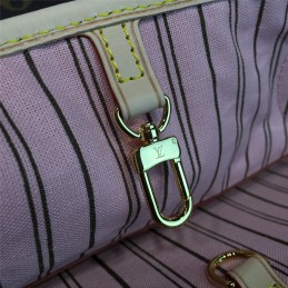 Replica Louis Vuitton Brown Monogram Pink Trim Neverfull MM