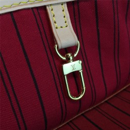 Replica Louis Vuitton Brown Monogram Beige Trim Neverfull MM