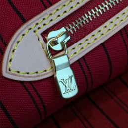Replica Louis Vuitton Brown Monogram Beige Trim Neverfull MM
