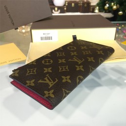 Replica Louis Vuitton Brown Monogram Burgundy Interior Adele Wallet