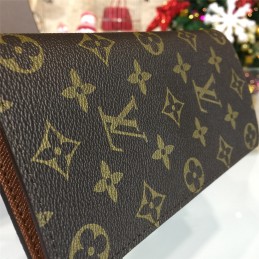 Replica Louis Vuitton Classic Brown Monogram Brazza Wallet
