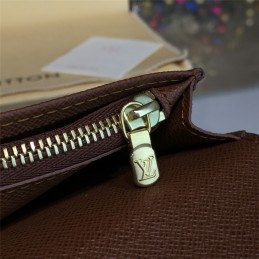 Replica Louis Vuitton Classic Brown Monogram Brazza Wallet