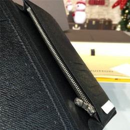 Replica Louis Vuitton Gray Damier Graphite Brazza Wallet