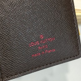 Replica Louis Vuitton Brown Damier Ebene Brazza Wallet