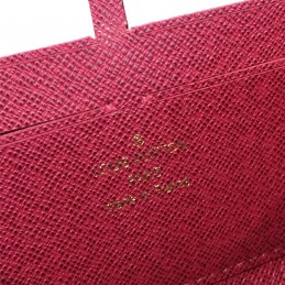 Replica Louis Vuitton Brown Monogram Burgundy Trim Zippy Wallet Retiro