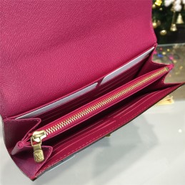 Replica Louis Vuitton Black Multicolor Monogram Sarah Wallet