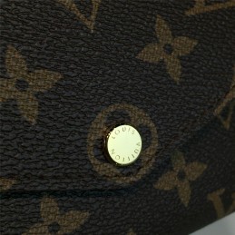 Replica Louis Vuitton Brown Monogram Brown Interior Sarah Wallet