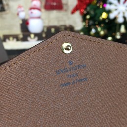Replica Louis Vuitton Brown Monogram Brown Interior Sarah Wallet