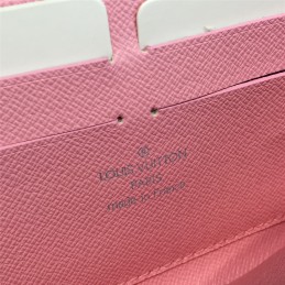 Replica Louis Vuitton White Multicolor Monogram Pink Interior Zippy Wallet