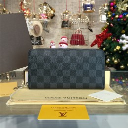 Replica Louis Vuitton Damier Graphite Zippy Organizer Wallet