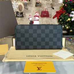 Replica Louis Vuitton Damier Graphite Zippy Organizer Wallet