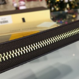 Replica Louis Vuitton Brown Damier Ebene Zippy Organizer Wallet