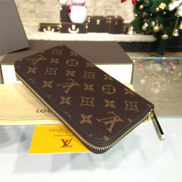 Replica Louis Vuitton Brown Monogram Zippy Organizer Wallet