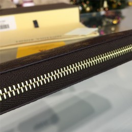 Replica Louis Vuitton Brown Monogram Zippy Organizer Wallet
