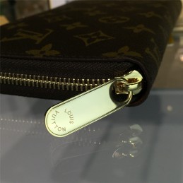 Replica Louis Vuitton Brown Monogram Oversized LV Zippy Organizer Wallet