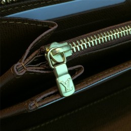 Replica Louis Vuitton Brown Monogram Oversized LV Zippy Organizer Wallet