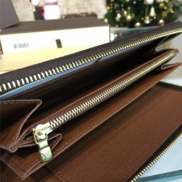 Replica Louis Vuitton Brown Monogram Oversized LV Zippy Organizer Wallet