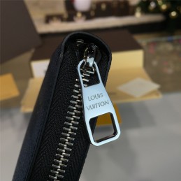 Replica Louis Vuitton Dark Gray Damier Graphite Zippy Organizer Wallet