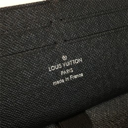 Replica Louis Vuitton Dark Gray Damier Graphite Zippy Organizer Wallet