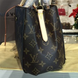 Replica Louis Vuitton Brown Monogram Beige Trim Montaigne BB