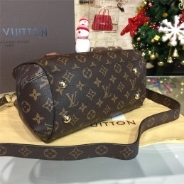 Replica Louis Vuitton Brown Monogram Beige Trim Montaigne BB