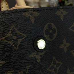 Replica Louis Vuitton Brown Monogram Beige Trim Montaigne BB